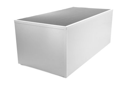 SEM Holzverblendung Set für Bühnenvorderkante 80cm (weiß, 20lfm, 2x Ecke)