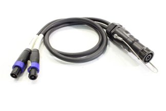 Speakon NL8> 2x NL4 1m Adapter