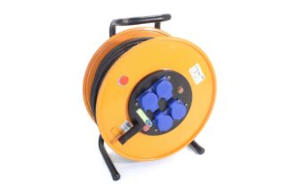 Schuko  50m Kabeltrommel orange