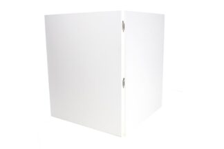 Regieverblendung, weiß (8 lfm, h: 120cm)