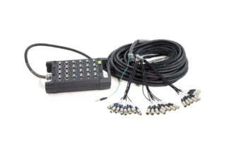 XLR 16+8 Multicore,  30 m (mit Peitsche und Stagebox)