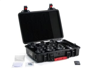 Astera AX3 Akku LED Scheinwerfer 8-fach Set, schwarz (RGB)