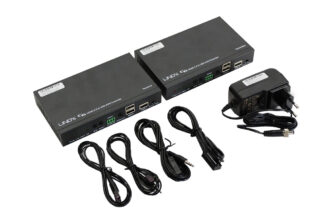 Lindy C6 HDMI 2.0 USB KVM Extender Set