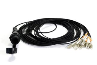 Mediacom LWL 50/125 OM3, 12 Fasern Peitsche (MPO/LC),   5m