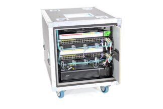 SEM IT Backbone Rack (2x 48 Port POE Switch, USV, 3x FIberfox LWL)