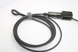 Slider Typ 80SV III mit Gabel, Steel 5m, schwarz (ø 6mm - 135kg / ø 8mm - 240kg)
