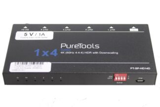 Purelink HDMI Verteiler 1>4 mit Scaler (4K60Hz, 4:4:4, HDR)