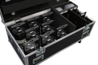 Astera AX9 Akku LED Scheinwerfer 8-fach Set, schwarz