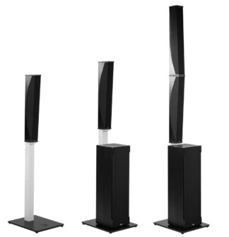 NEXO ID84 passiver Linienstrahler, schwarz 4fach Set mit EL Stativ