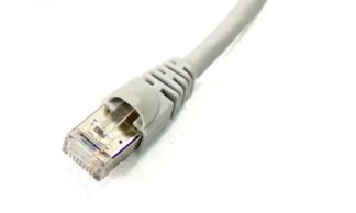 CAT6A  25m (Kunststoffstecker, grau)