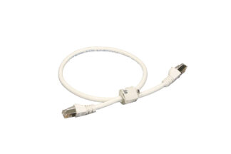 CAT6A   0,5m (Kunststoffstecker, grau)