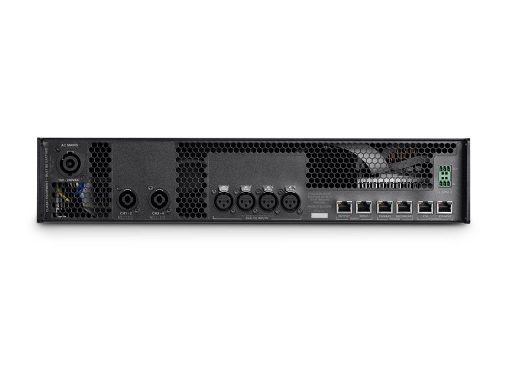 Coda Audio Linus V1804 Systemverstärker (4 Kanäle, 4x 3,0kW 4 Ohm, Dante) – Bild 4