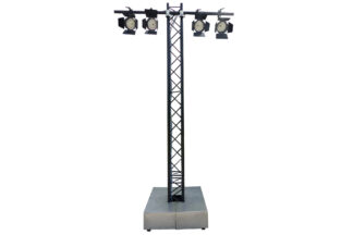 Stahlfuß Konstruktion 100x100cm/300kg für Traversensteher H30V mit maximaler Höhe 5,0m, inkl. statischem Nachweis
