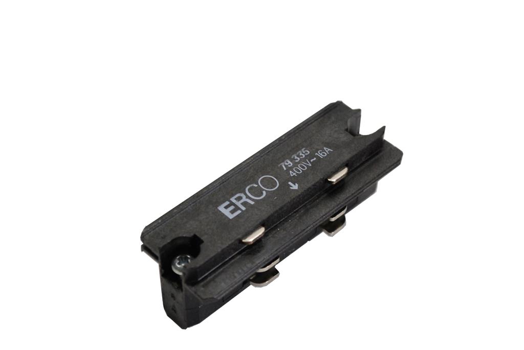 ERCO 3-Phasen Stromschiene Verbinder schwarz