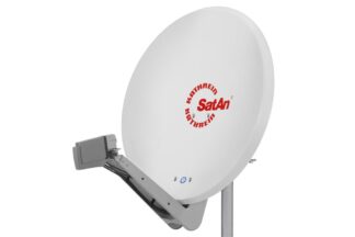 Kathrein CAS 90 ws Parabolantenne + UAS 572 Twin LNB