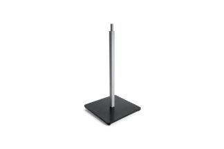 Design Stele Lautsprecherstativ 2-fach Set, weiß