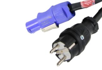Schuko > Powercon blau  10m