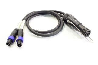 Speakon NL8> 2x NL4 1m Adapter