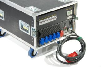 Strom VT 32A > 5x Schuko, incl 3000 VA USV mit Regieunterverteilungen (Einzelabsicherung/6xRCBO)