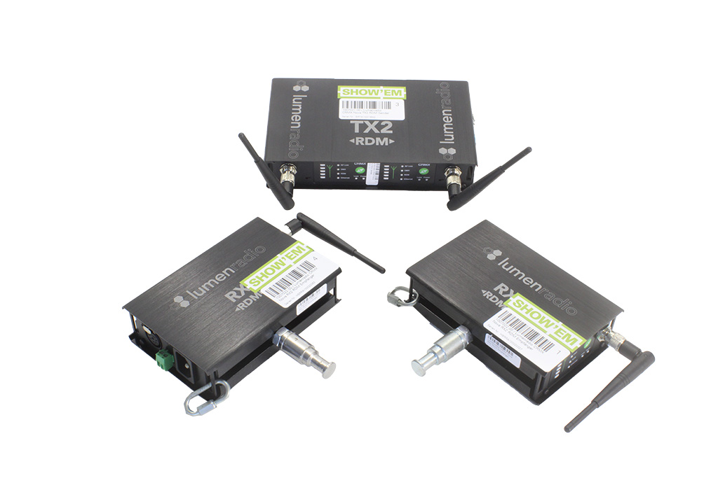 Lumenradio CRMX Nova RDM Wireless DMX Set (1 Sender, 2 Empfänger)