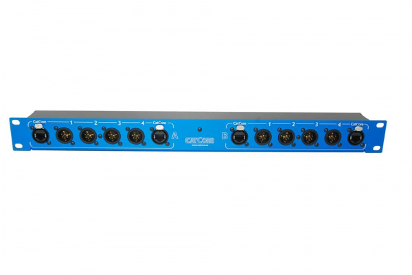 Catcore RSD-5M5F DMX- und Ethernet-Patchbox 1HE