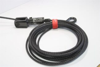 Slider Typ 80SV III mit Gabel, Steel 10m, schwarz (ø 6mm - 135kg / ø 8mm - 240kg)