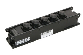 Powercon True1 Verteiler 6-fach IP65, schwarz